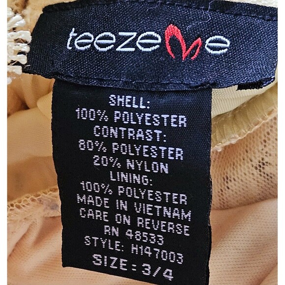 Yelloe Rose Floral Strapless Prom Dress Juniors 3/4 Retro HOCO Romantic Corset - Picture 4 of 8